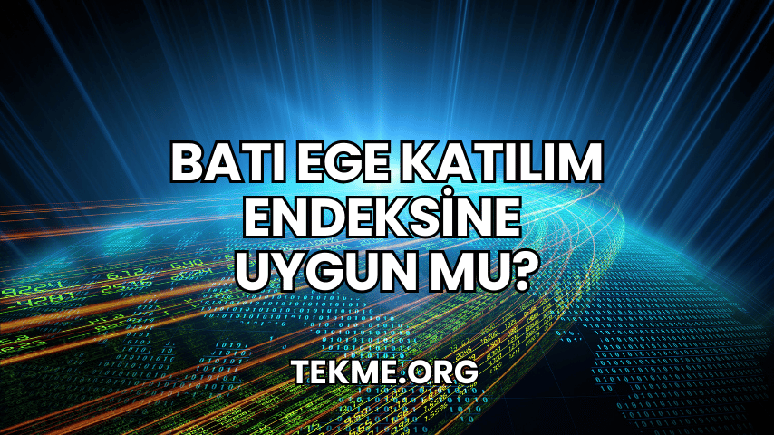 Batı Ege Katılım Endeksine Uygun mu?