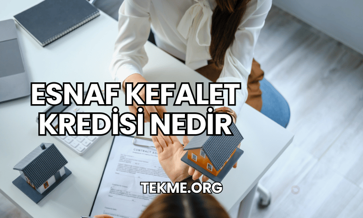 Esnaf Kefalet Kredisi Nedir