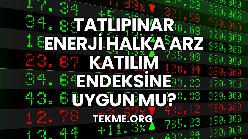 Tatlıpınar Enerji Halka Arz Katılım Endeksine Uygun mu?