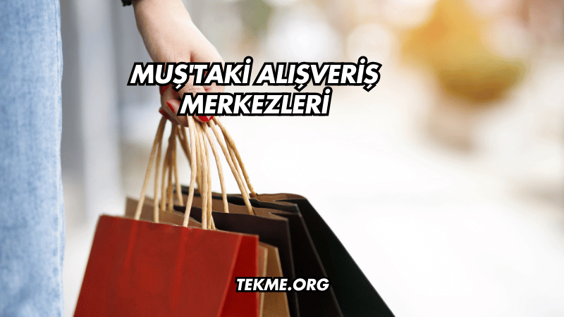 Muş'taki Alışveriş Merkezleri