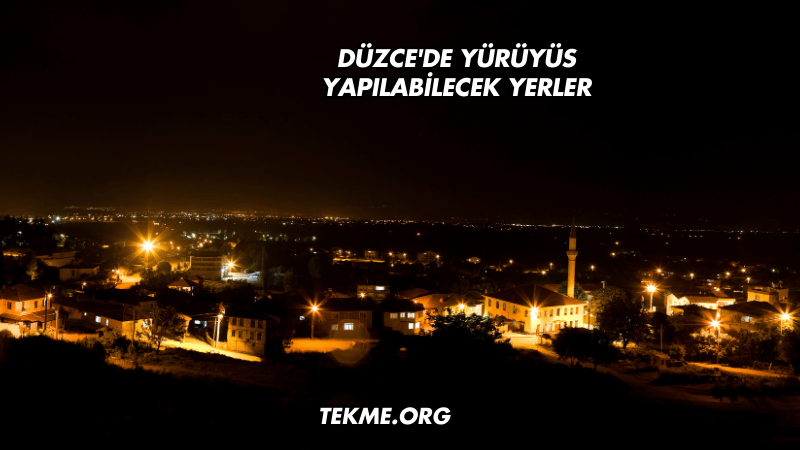 Düzce'de Yürüyüş Yapılabilecek Yerler