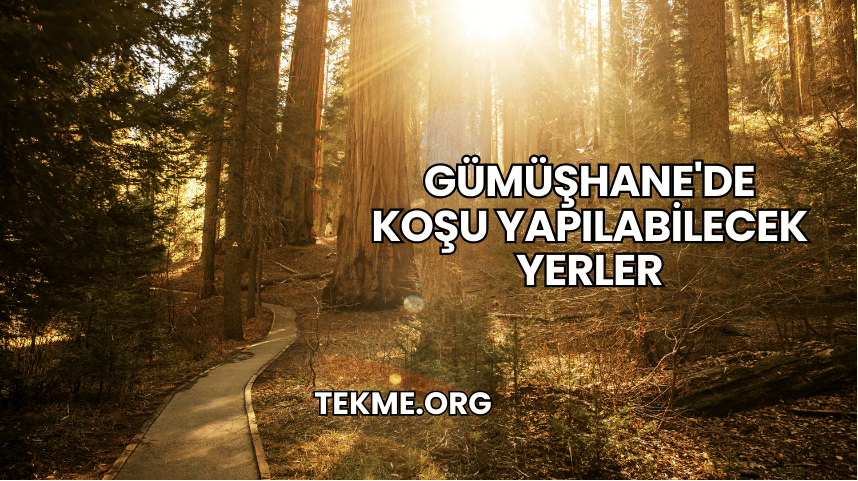 Gümüşhane'de Koşu Yapılabilecek Yerler