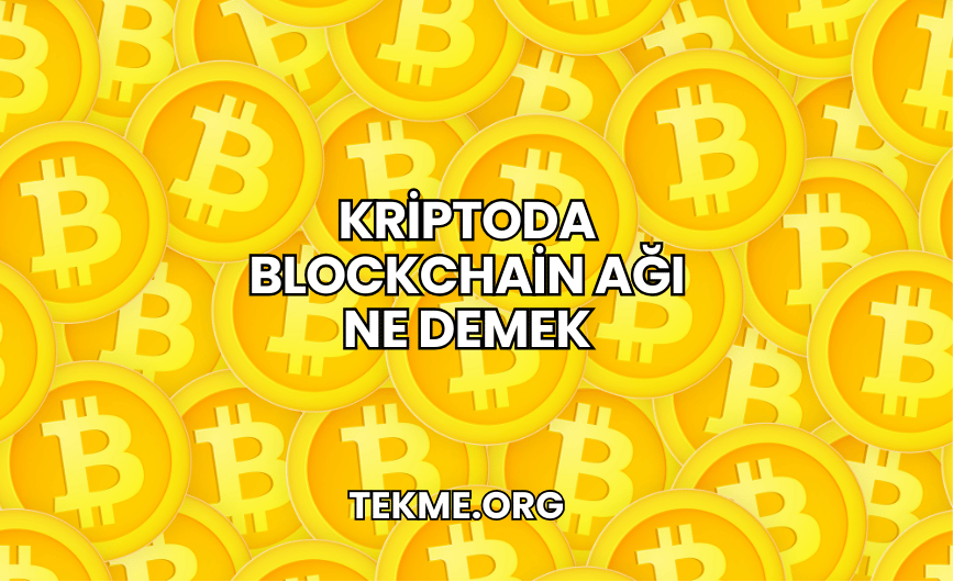 Kriptoda Blockchain Ağı Ne Demek