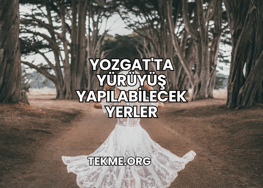 Yozgat'ta Yürüyüş Yapılabilecek Yerler