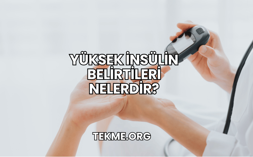 Yüksek İnsülin Belirtileri Nelerdir?